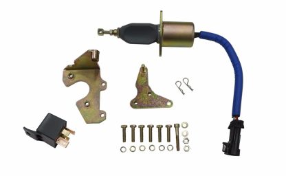 Fuel Shut Off Solenoid With Bracket + Relay