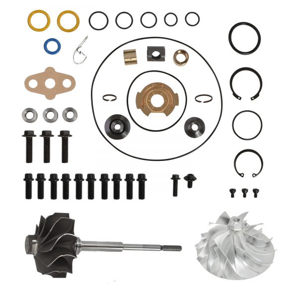 GT3782VA Turbo Rebuild Kit Billet Compressor Wheel Turbine Shaft For 03-Early 04 6.0L Ford Powerstroke Diesel