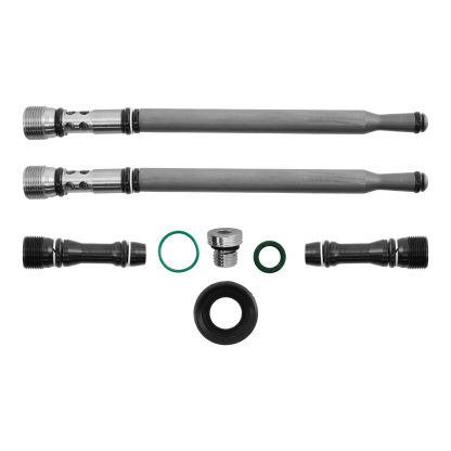 TrackTech Updated Engine Oil Stand Pipe + Dummy Plug Kit for 2004-2010 6.0L Ford Powerstroke