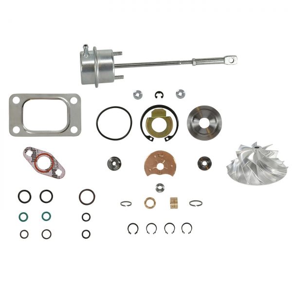 HE351CW Turbo Rebuild Kit Billet Wheel Wastegate Actuator For 04.5-07 5.9L ISB Dodge Ram Cummins Diesel