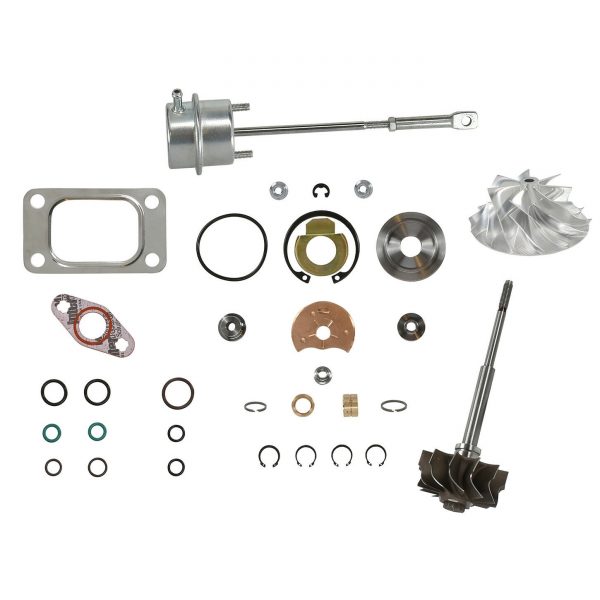 HE351CW Turbo Rebuild Kit Billet Wheel Wastegate Actuator Turbine Shaft For 04.5-07 5.9L ISB Dodge Ram Cummins Diesel