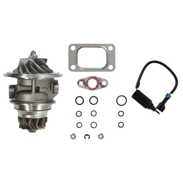 HE351CW Turbo Rebuild Kit Cast CHRA Wastegate Solenoid For 04.5-07 5.9L ISB Dodge Ram Cummins Diesel