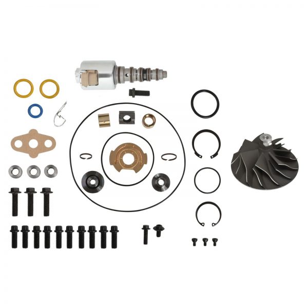 GT3782VA Turbo Rebuild Kit Cast Compressor Wheel VGT Solenoid For 03-Early 04 6.0L Ford Powerstroke Diesel