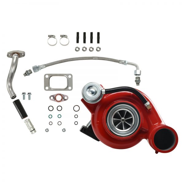 HY35W Turbocharger Billet Compressor Wheel Red For 03-Early 04 5.9L ISB Dodge Ram Cummins Diesel