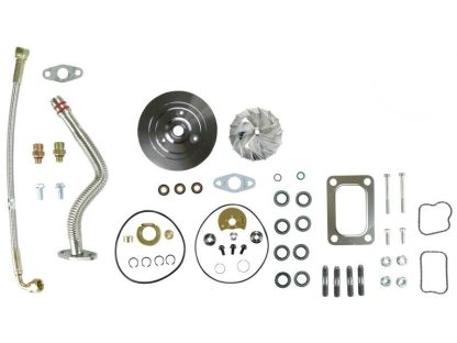 SPOOLOGIC Turbo Rebuild Kit Gaskets Lines Plate Billet 