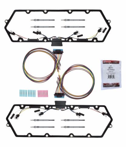 Valve Cover Gasket Kit w/ Motorcraft Glow Plugs for 1999-2003 7.3L Ford Powerstroke