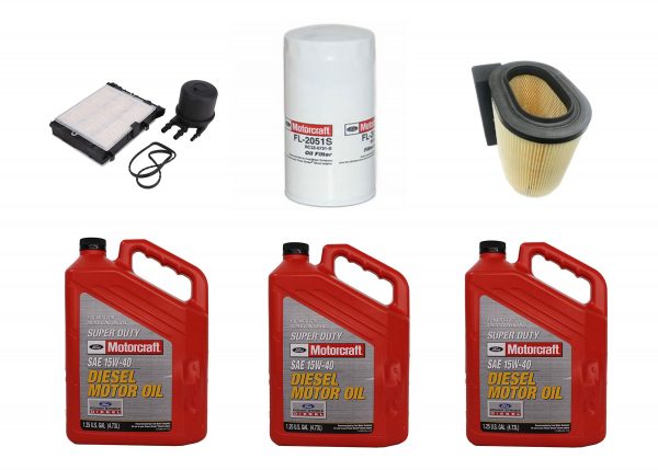 Motorcraft Oil Change Kit W/ Oil, Fuel & Air Filters - FA-1927 / FD-4625 / FL2051S / XO-15W40-5QSD