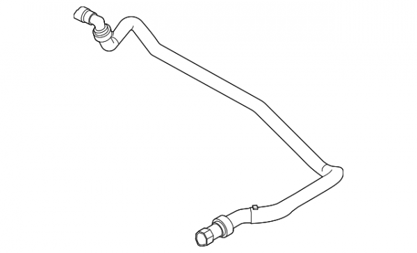 Motorcraft Transmission Oil Cooler Coolant Hose Right - HC3Z-7A031-A