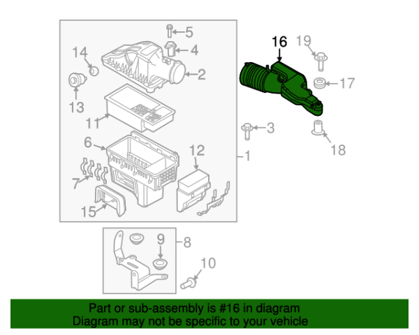 Motorcraft Air Intake Inlet - BC3Z-9B659-A - Image 2