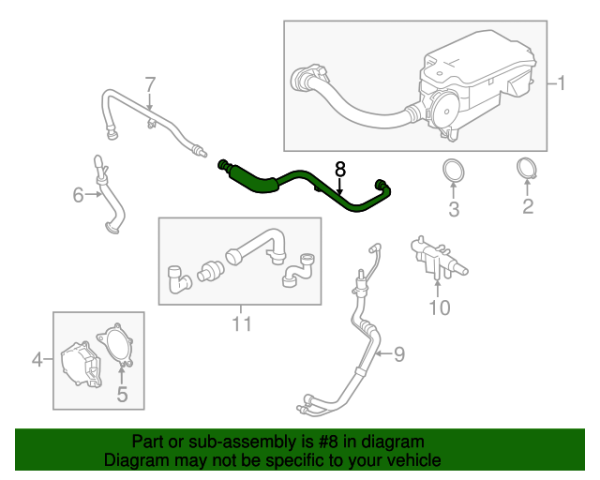 Motorcraft Vacuum Hose - BC3Z-9C493-C - Image 3