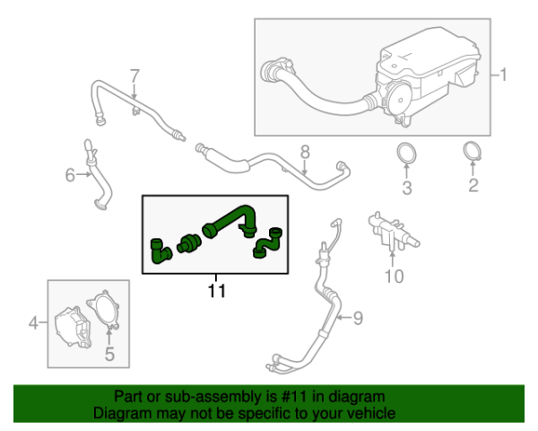 Motorcraft Vacuum Hose Extension - CC3Z-9C493-B - Image 2