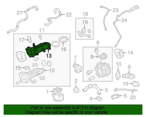 Motorcraft EGR Housing - FC3Z-9V426-B - Image 2