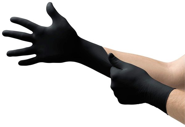 Disposable Nitrile Gloves Black - MICROFLEX MK296