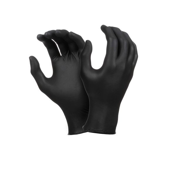 Disposable Nitrile Gloves Black - MICROFLEX MK296 - Image 2