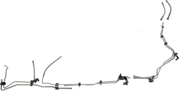 Fuel Line Kit Stainless Steel EXT Cab For 2004-2010 6.6L Chevrolet Duramax LLY LBZ LMM