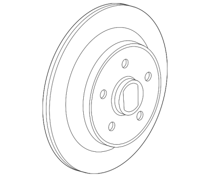 Mopar Disc Brake Rotor Rear - 68237065AA