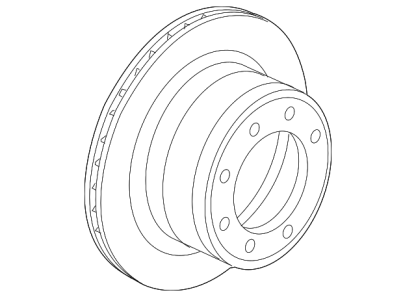 Mopar Disc Brake Rotor Rear for 2009-2025 6.7L Dodge Cummins 24V