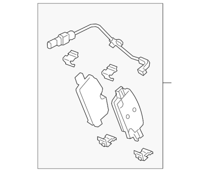 ACDelco Brake Pad Set Rear for 2020-2023 3.0L Chevrolet Duramax LM2 LZ0