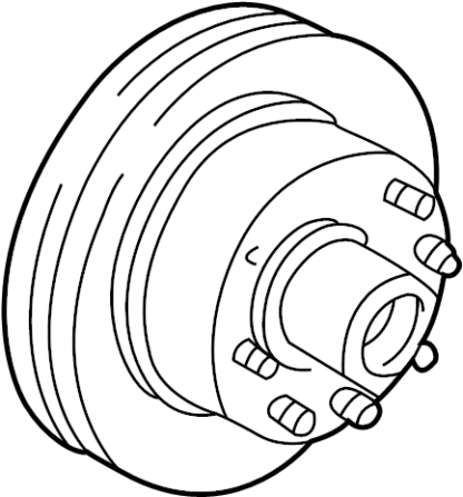 Motorcraft Disc Brake Rotor Front for 1995-2007 7.3L 6.0L Ford Powerstroke Super Duty Econoline