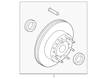 Motorcraft Disc Brake Rotor Front for 2008-2022 6.4L 6.7L Ford Powerstroke