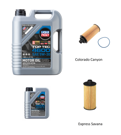 5W-30 Liqui Moly Oil Change Kit For 2016-2022 2.8L Chevrolet Duramax LWN