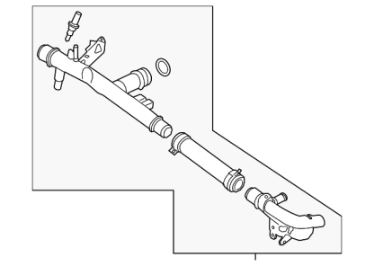 Motorcraft Coolant Pipe Kit for 2018-2021 3.0L Ford Powerstroke - Image 2