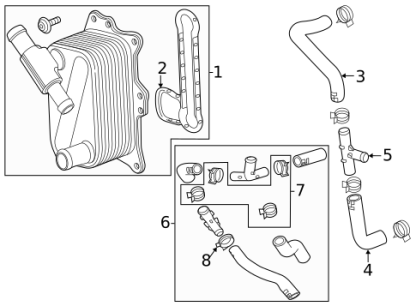 ACDelco Engine Oil Cooler Kit for 2020-2023 3.0L Chevrolet Duramax LM2 LZ0 - Image 2