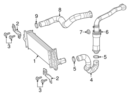 MOPAR Charge Air Cooler Duct Outlet - 52014949AD - Image 3