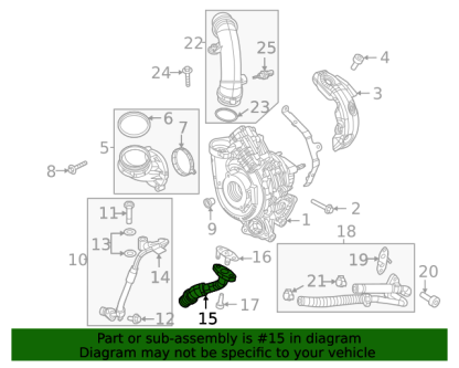 MOPAR Turbo Oil Return Tube - 68486944AA - Image 2