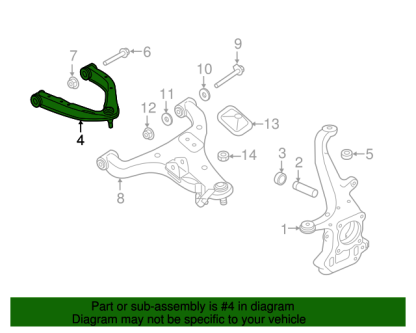 NISSAN Control Arm Upper Front Right