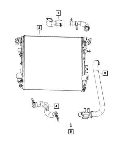 MOPAR Radiator Hose Inlet - 68283409AD