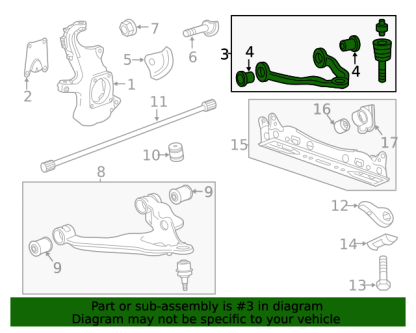 ACDelco Control Arm Front Upper for 2020-2024 6.6L Chevrolet Duramax L5P