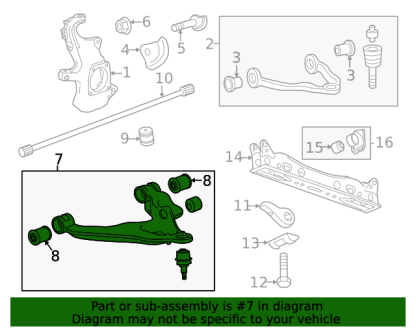 ACDelco Control Arm Front Lower Left for 2020-2024 6.6L Chevrolet Duramax L5P