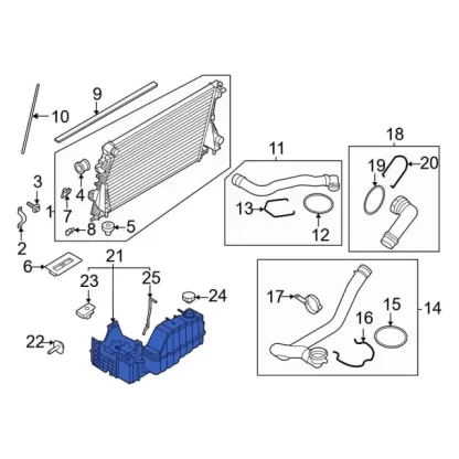 Motorcraft Coolant Reservoir - LC3Z-9600-H