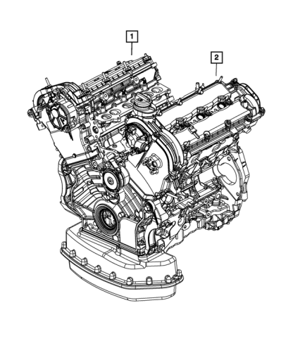 MOPAR Engine Assembly - 05158052AI