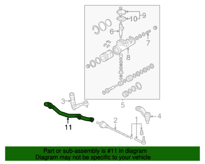 ACDelco Steering Linkage Relay Rod for 2006-2022 6.6L 2.8L Express Savana LLY LMM LGH LWN - Image 2