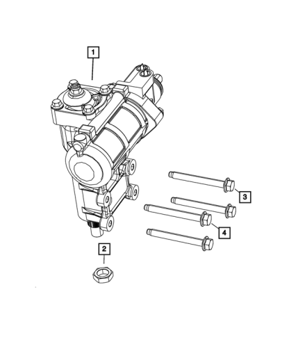 MOPAR Power Steering Gear - 68551688AE