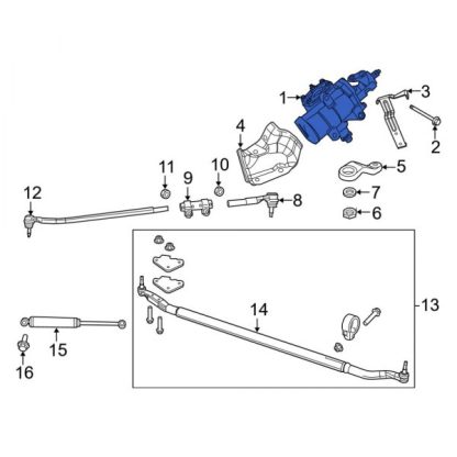 MOPAR Power Steering Gear for 2013-2025 6.7L Dodge Cummins 24V