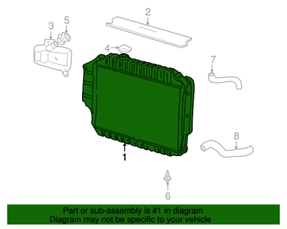 Motorcraft Radiator Super Duty Econoline Super Duty - Image 2