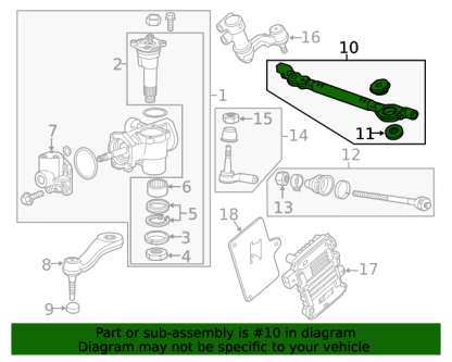 ACDelco Steering Linkage Relay Rod for 2011-2024 6.6L Chevrolet Duramax LML L5P - Image 2