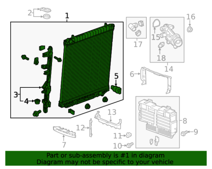 ACDelco Radiator for 2016-2022 2.8L Colorado Canyon LWN - Image 2