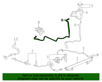 ACDelco Cooler Line Auxiliary Coolant Reservoir to Cooler for 2020-2024 6.6L Chevrolet Duramax L5P - Image 2