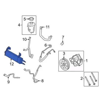 Motorcraft Power Steering Oil Cooler - PC3Z-3D746-B