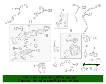 Motorcraft Exhaust Gas Recirculation EGR Temperature Sensor - FC3Z12B591A - Image 2